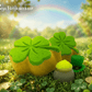 Four - Leaf Clover Kids Bath Bomb with St Patrick's Day Mochi Toy Inside - Berwyn Betty's Bath & Body Shop