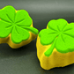 Four - Leaf Clover Kids Bath Bomb with St Patrick's Day Mochi Toy Inside - Berwyn Betty's Bath & Body Shop