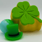 Four - Leaf Clover Kids Bath Bomb with St Patrick's Day Mochi Toy Inside - Berwyn Betty's Bath & Body Shop