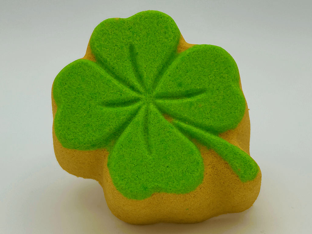 Four - Leaf Clover Kids Bath Bomb with St Patrick's Day Mochi Toy Inside - Berwyn Betty's Bath & Body Shop