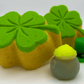 Four - Leaf Clover Kids Bath Bomb with St Patrick's Day Mochi Toy Inside - Berwyn Betty's Bath & Body Shop
