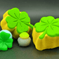Four - Leaf Clover Kids Bath Bomb with St Patrick's Day Mochi Toy Inside - Berwyn Betty's Bath & Body Shop
