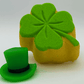 Four - Leaf Clover Kids Bath Bomb with St Patrick's Day Mochi Toy Inside - Berwyn Betty's Bath & Body Shop