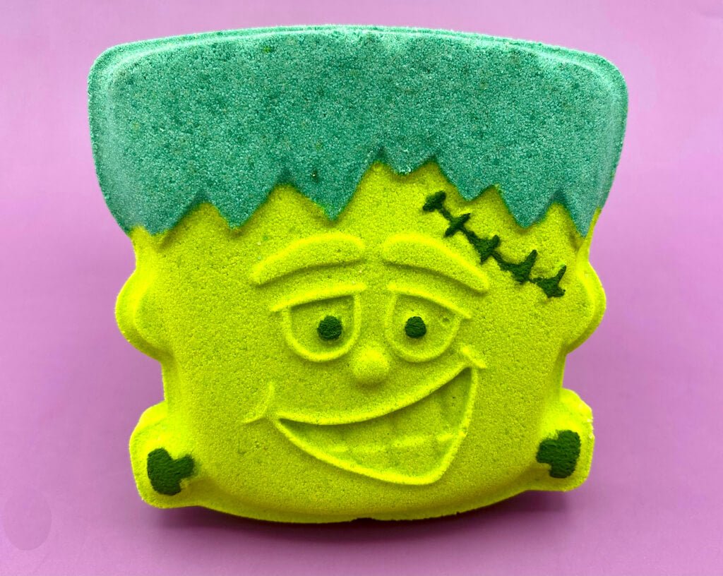 Frankenstein Bath Bomb with Frankenstein Minifigure Inside