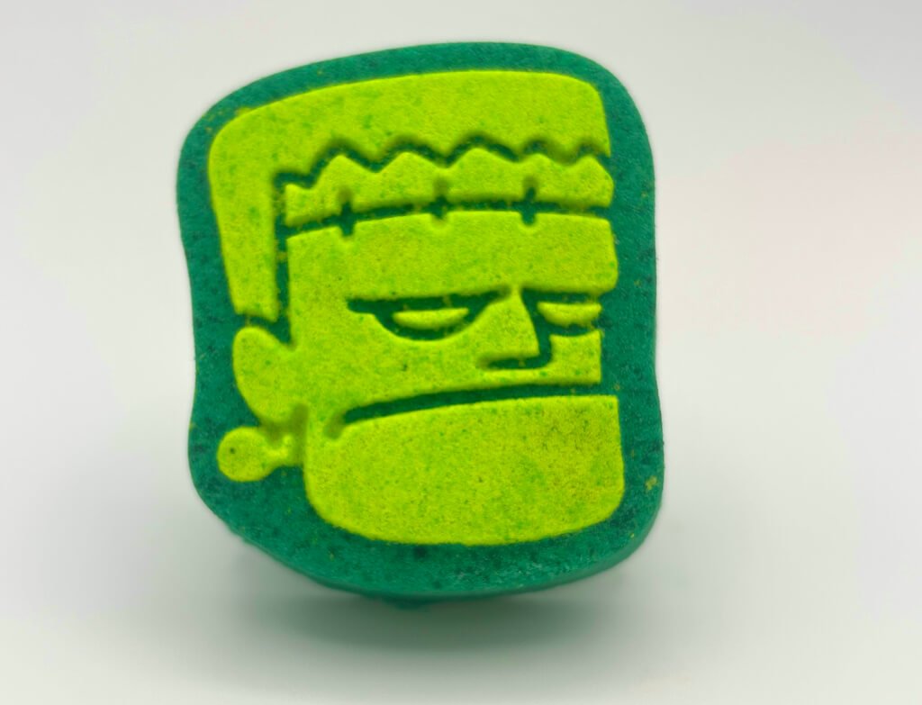 Frankenstein Kids Bath Bomb with Frankenstein Minifigure Toy Inside - Berwyn Betty's Bath & Body Shop