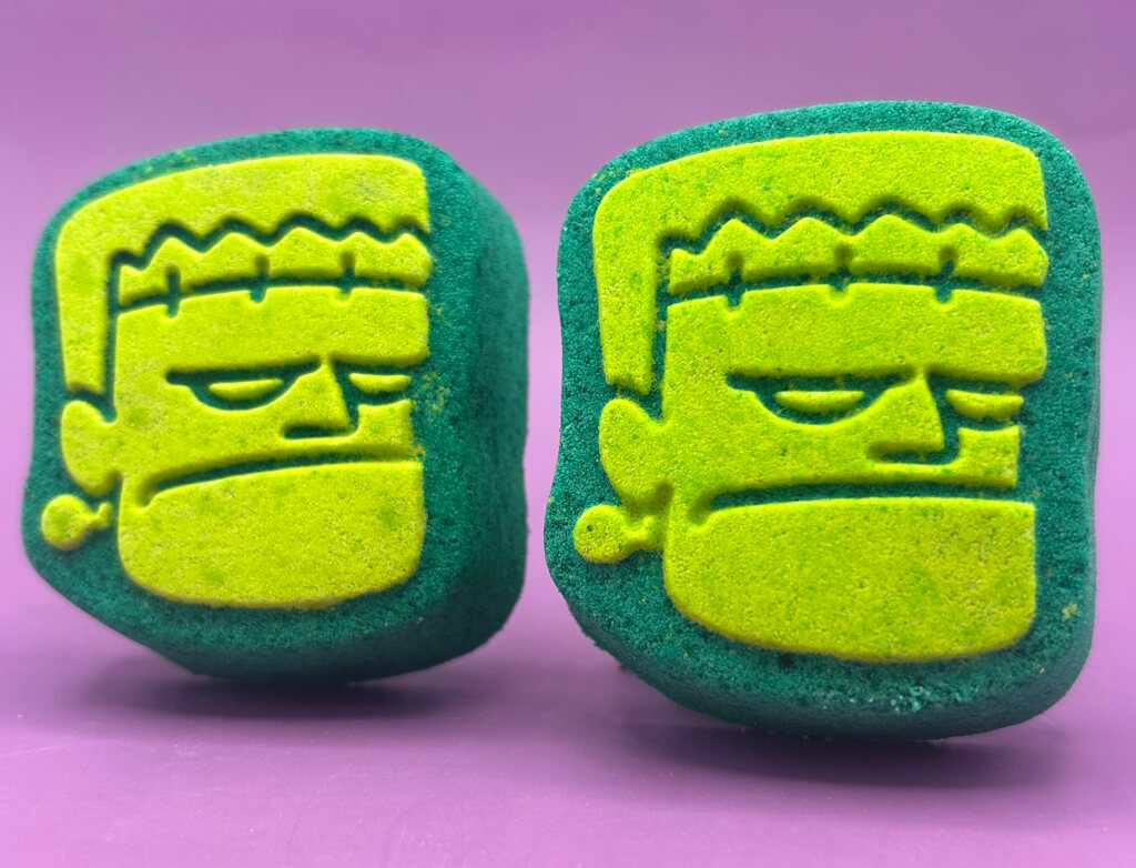 Frankenstein Kids Bath Bomb with Frankenstein Minifigure Toy Inside - Berwyn Betty's Bath & Body Shop