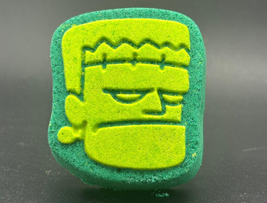 Frankenstein Kids Bath Bomb with Frankenstein Minifigure Toy Inside - Berwyn Betty's Bath & Body Shop