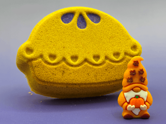 Fruit Pie Bath Bomb for Kids with Fall Gnome Toy Inside - Berwyn Betty's Bath & Body Shop