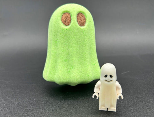 👻 Ghost Kids Bath Bomb with Glow - in - the - Dark Ghost Minifigure Inside - Berwyn Betty's Bath & Body Shop