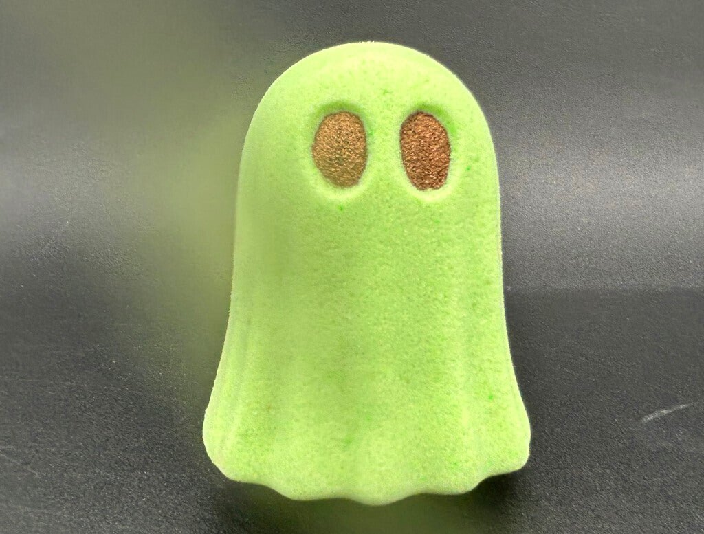 👻 Ghost Kids Bath Bomb with Glow - in - the - Dark Ghost Minifigure Inside - Berwyn Betty's Bath & Body Shop