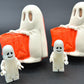 Ghost Trick or Treater Kids Bath Bomb with Ghost Mini Figurine Inside - Berwyn Betty's Bath & Body Shop