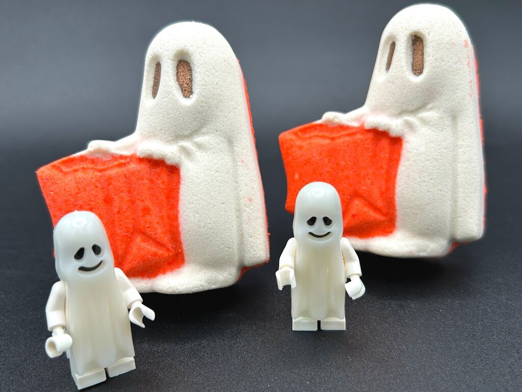 Ghost Trick or Treater Kids Bath Bomb with Ghost Mini Figurine Inside - Berwyn Betty's Bath & Body Shop