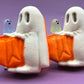 👻 Ghost Trick or Treater Kids Bath Bomb - with Luminous Ghost Minifigure Inside - Berwyn Betty's Bath & Body Shop