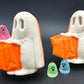 👻 Ghost Trick or Treater Kids Bath Bomb - with Luminous Ghost Minifigure Inside - Berwyn Betty's Bath & Body Shop