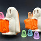 👻 Ghost Trick or Treater Kids Bath Bomb - with Luminous Ghost Minifigure Inside - Berwyn Betty's Bath & Body Shop