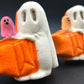 👻 Ghost Trick or Treater Kids Bath Bomb - with Luminous Ghost Minifigure Inside - Berwyn Betty's Bath & Body Shop