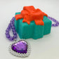 Gift Box Bath Bomb with Princess Necklace Inside - Berwyn Betty's Bath & Body Shop