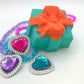 Gift Box Bath Bomb with Princess Necklace Inside - Berwyn Betty's Bath & Body Shop