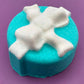 Gift Box with Bow Bath Bomb with Large Plastic Gem Inside - Berwyn Betty's Bath & Body Shop