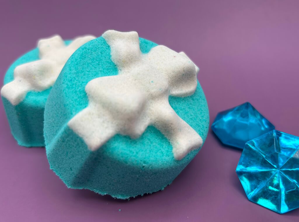 Gift Box with Bow Bath Bomb with Large Plastic Gem Inside - Berwyn Betty's Bath & Body Shop