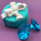 Gift Box with Bow Bath Bomb with Large Plastic Gem Inside - Berwyn Betty's Bath & Body Shop