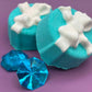 Gift Box with Bow Bath Bomb with Large Plastic Gem Inside - Berwyn Betty's Bath & Body Shop