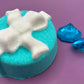 Gift Box with Bow Bath Bomb with Large Plastic Gem Inside - Berwyn Betty's Bath & Body Shop