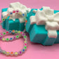 Gift Box with Bow Kids Bath Bomb with Toy Bracelet Inside - Berwyn Betty's Bath & Body Shop