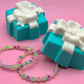 Gift Box with Bow Kids Bath Bomb with Toy Bracelet Inside - Berwyn Betty's Bath & Body Shop