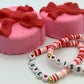 Gift Box with Bow Kids Bath Bomb with Valentines Bracelet Inside - Berwyn Betty's Bath & Body Shop