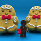 Gingerbread Boy Kids Bath Bomb with Gingerbread Figure Inside - Berwyn Betty's Bath & Body Shop