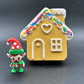 Gingerbread House Kids Bath Bomb with Elf Inside - Berwyn Betty's Bath & Body Shop