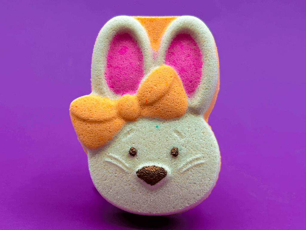 Girl Bunny Kids Bath Bomb with Mini Bunny Figure Inside - Berwyn Betty's Bath & Body Shop