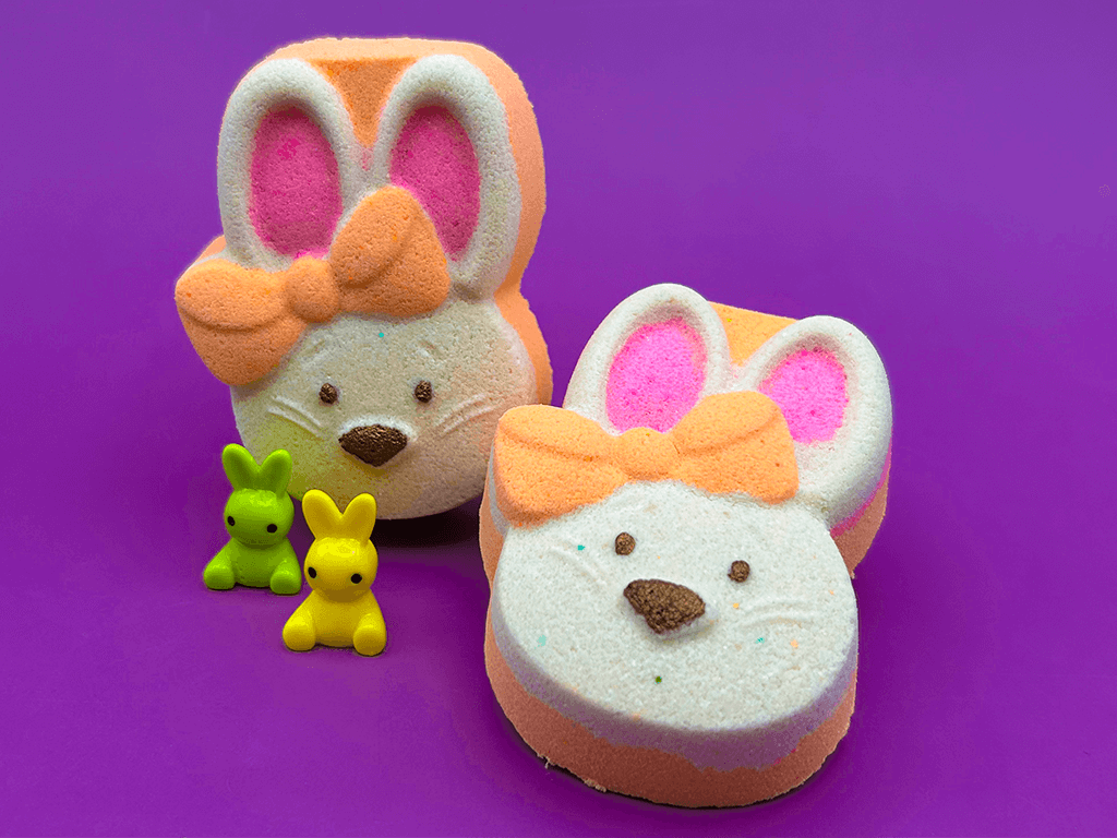 Girl Bunny Kids Bath Bomb with Mini Bunny Figure Inside - Berwyn Betty's Bath & Body Shop
