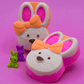 Girl Bunny Kids Bath Bomb with Mini Bunny Figure Inside - Berwyn Betty's Bath & Body Shop