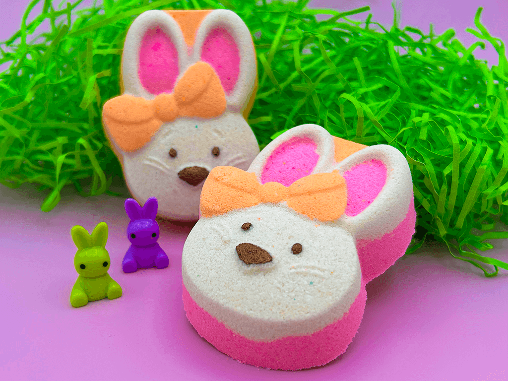 Girl Bunny Kids Bath Bomb with Mini Bunny Figure Inside - Berwyn Betty's Bath & Body Shop