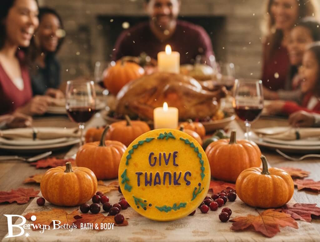 "Give Thanks" Thanksgiving Kids Bath Bomb - Berwyn Betty's Bath & Body Shop