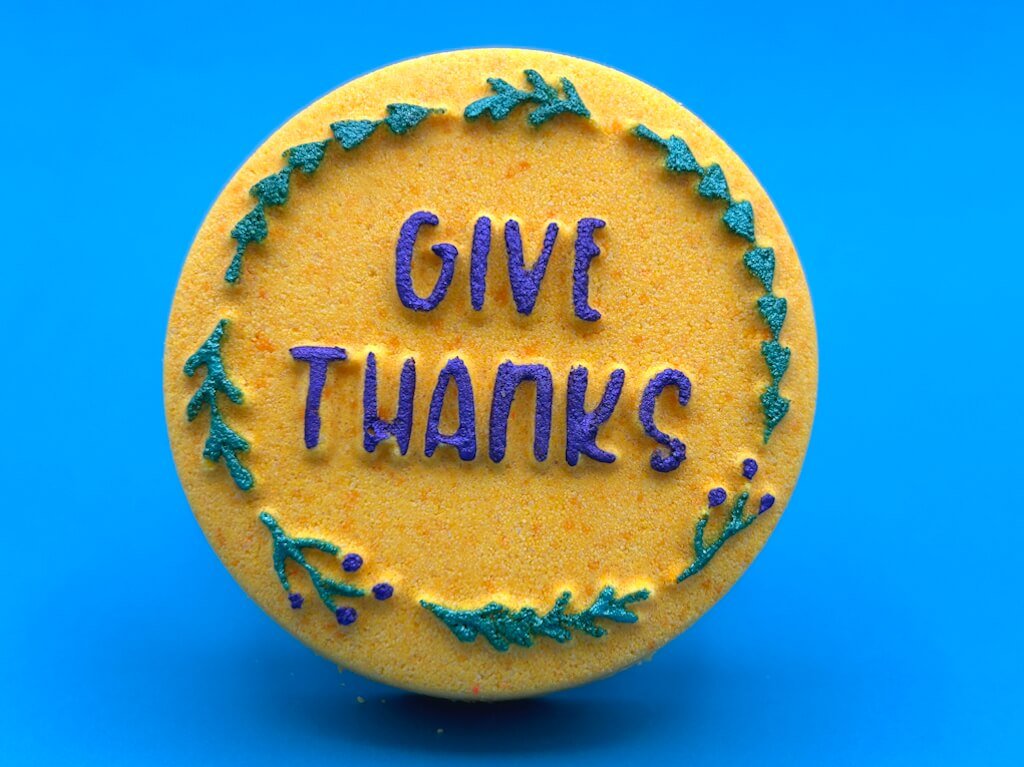 "Give Thanks" Thanksgiving Kids Bath Bomb - Berwyn Betty's Bath & Body Shop