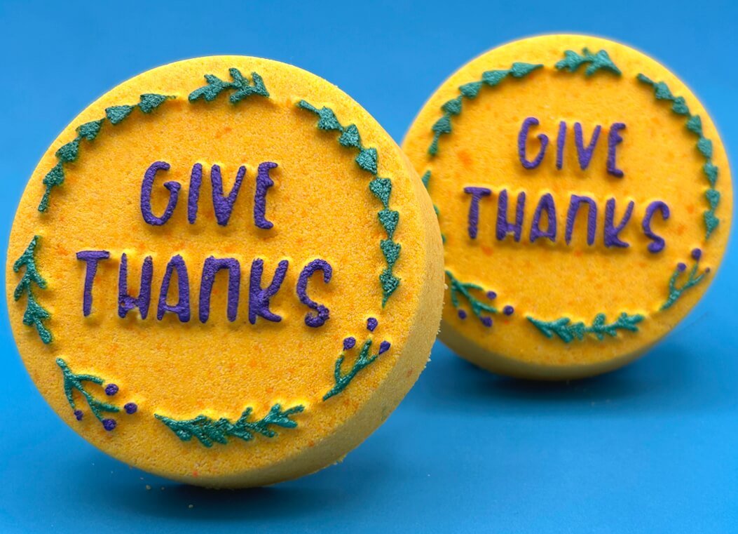 "Give Thanks" Thanksgiving Kids Bath Bomb - Berwyn Betty's Bath & Body Shop