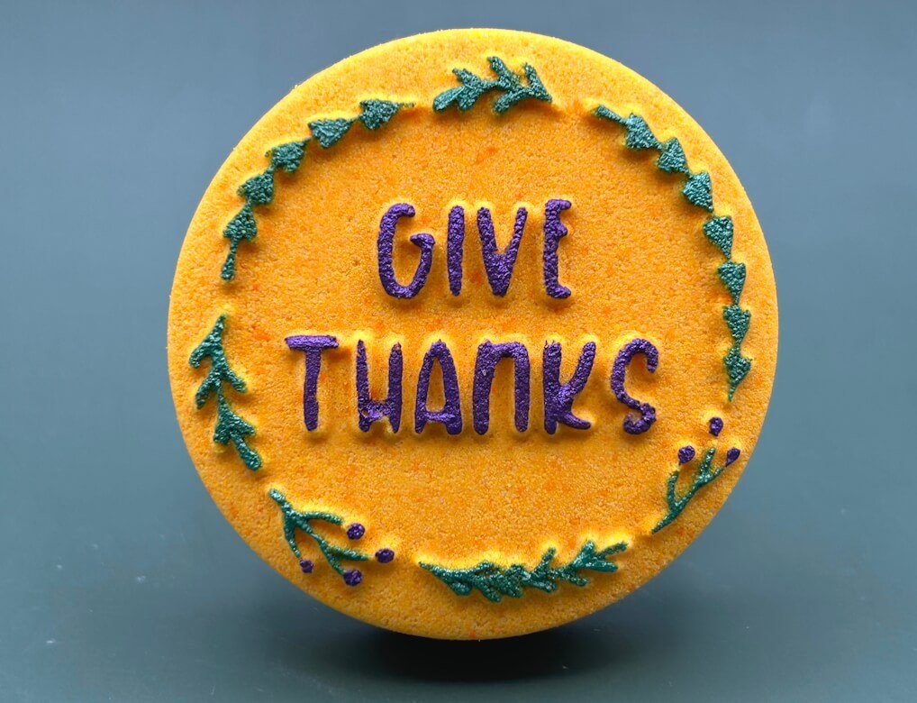 "Give Thanks" Thanksgiving Kids Bath Bomb - Berwyn Betty's Bath & Body Shop