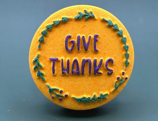 "Give Thanks" Thanksgiving Kids Bath Bomb - Berwyn Betty's Bath & Body Shop