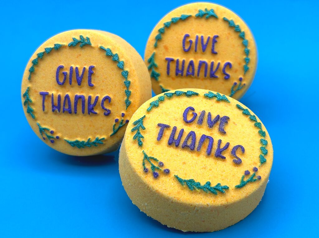 "Give Thanks" Thanksgiving Kids Bath Bomb - Berwyn Betty's Bath & Body Shop
