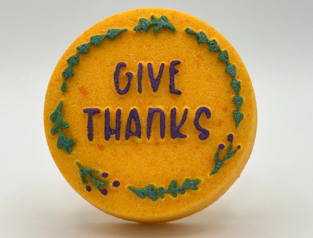 "Give Thanks" Thanksgiving Kids Bath Bomb - Berwyn Betty's Bath & Body Shop
