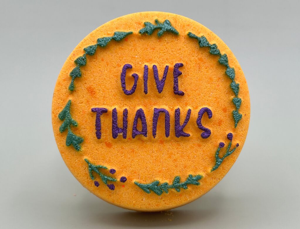 "Give Thanks" Thanksgiving Kids Bath Bomb - Berwyn Betty's Bath & Body Shop
