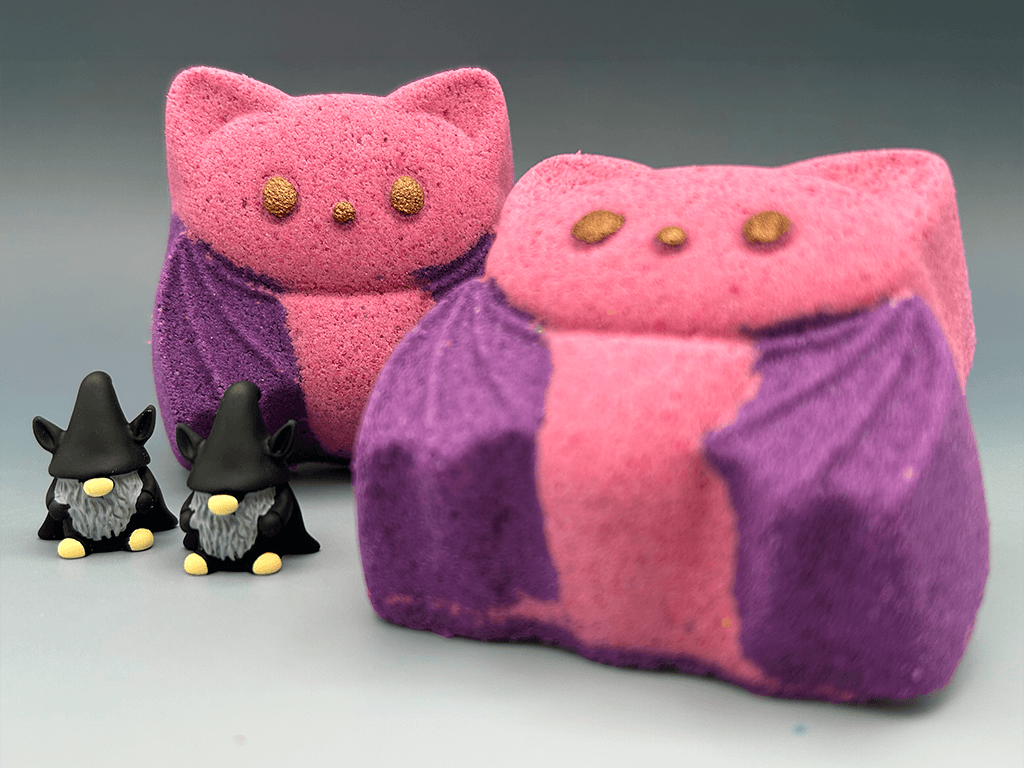 Halloween Bat Bath Bomb for Kids with Surprise Bat Gnome Toy Inside - Berwyn Betty's Bath & Body Shop