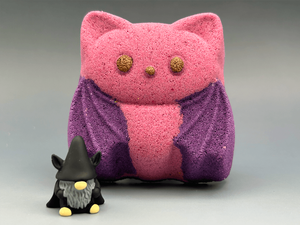 Halloween Bat Bath Bomb for Kids with Surprise Bat Gnome Toy Inside - Berwyn Betty's Bath & Body Shop
