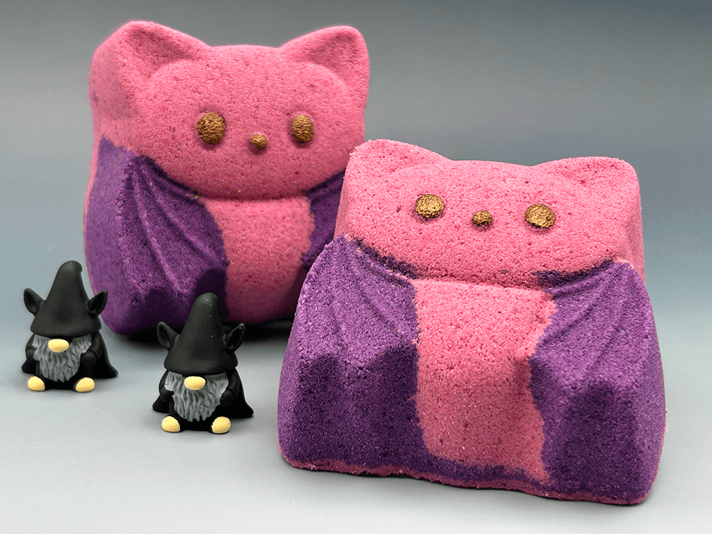 Halloween Bat Bath Bomb for Kids with Surprise Bat Gnome Toy Inside - Berwyn Betty's Bath & Body Shop