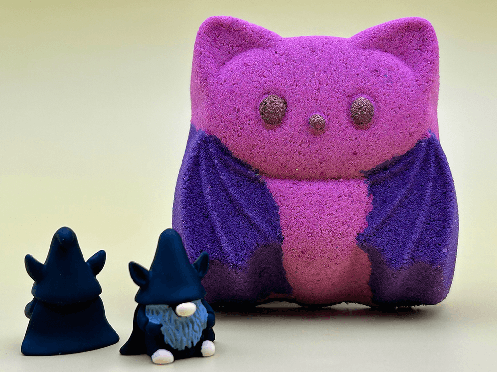 Halloween Bat Bath Bomb for Kids with Surprise Bat Gnome Toy Inside - Berwyn Betty's Bath & Body Shop