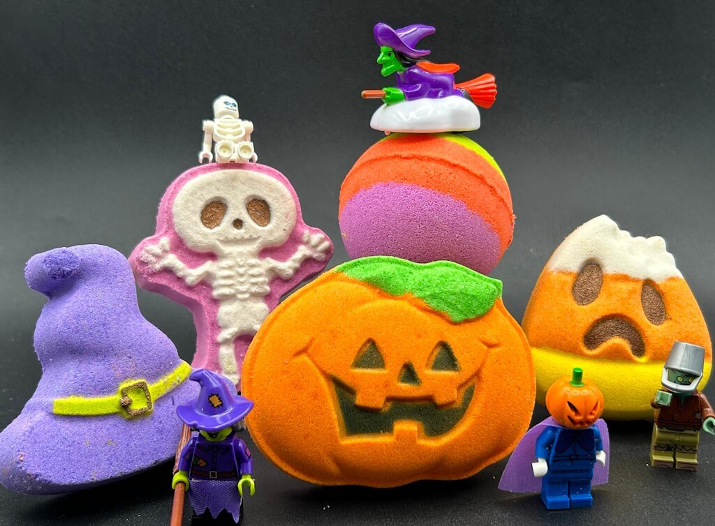 HALLOWEEN Bath Bombs Gift Box with Holiday Themed Bombs - 5 ct - Berwyn Betty's Bath & Body Shop