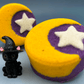 Halloween Crescent Moon Bath Bomb for Kids with Surprise Black Cat Toy Inside - Berwyn Betty's Bath & Body Shop